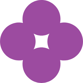 a purple flower on a black background