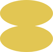a yellow circle with a black background